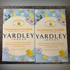 Yardley London Chamomile Flower Soap Nourishing Baby Bar Soap 4 oz each Lot Of 2